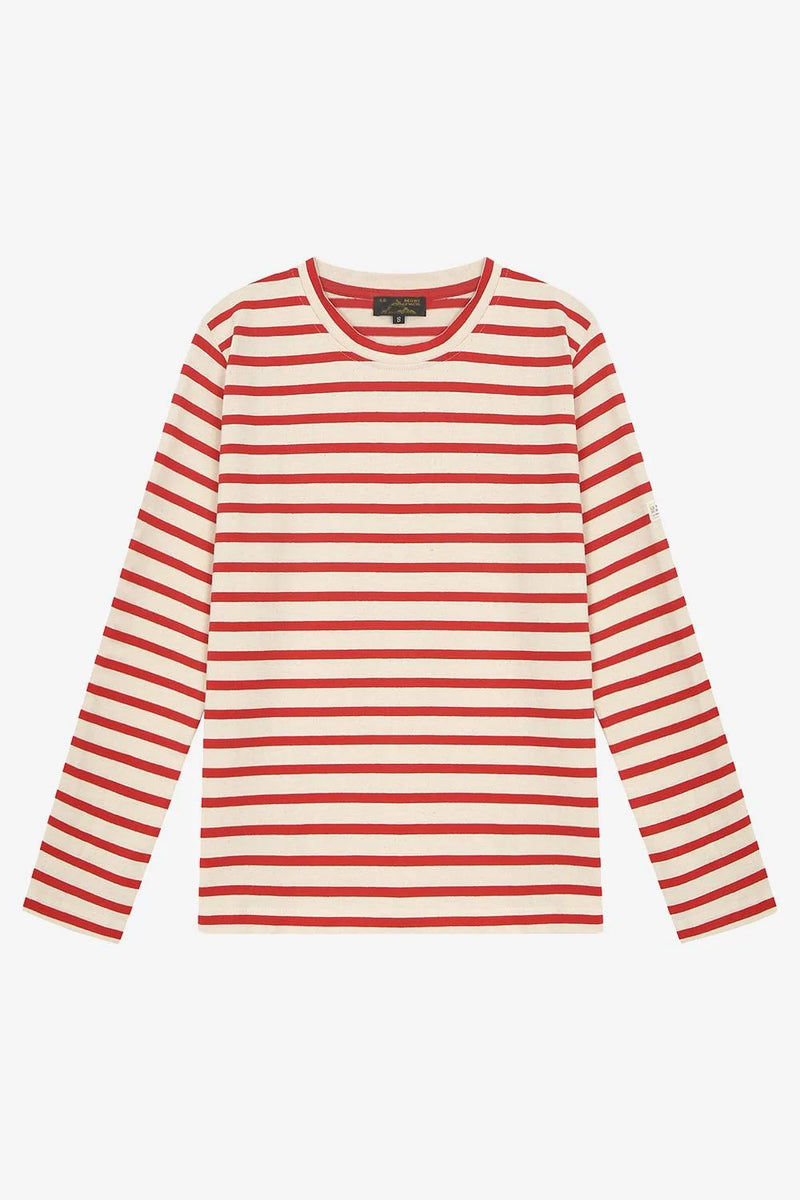 Tilda Breton Striped Long Sleeve T-Shirt - Red