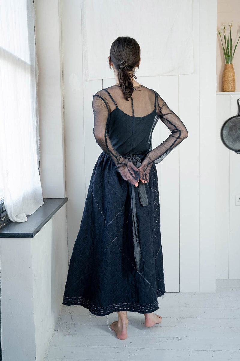 Quilted skirt sula boston boutique gift shop small business sowa small batch designer clothing