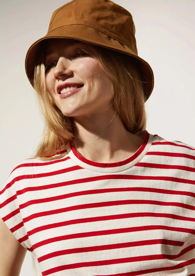 Theoxane Breton Striped Short Sleeve T-Shirt - Red | Stitch Theoxane Breton Striped Short Sleeve T-Shirt - Red | Stitch