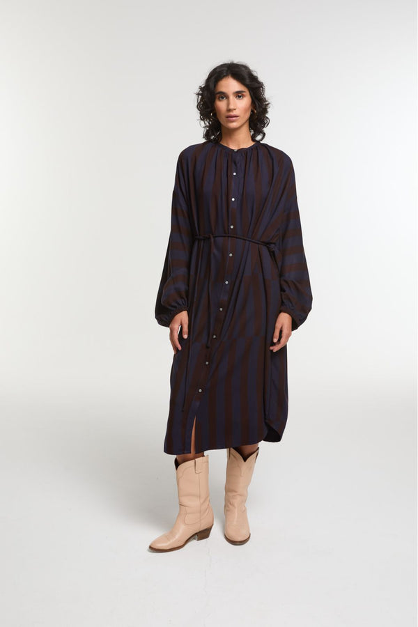 Ma Poesie Paradis Parure Dress - Navy