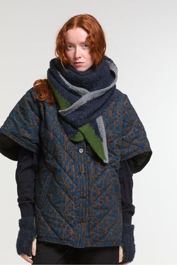 Ma Poesie Night Blue Asta Triangle Scarf