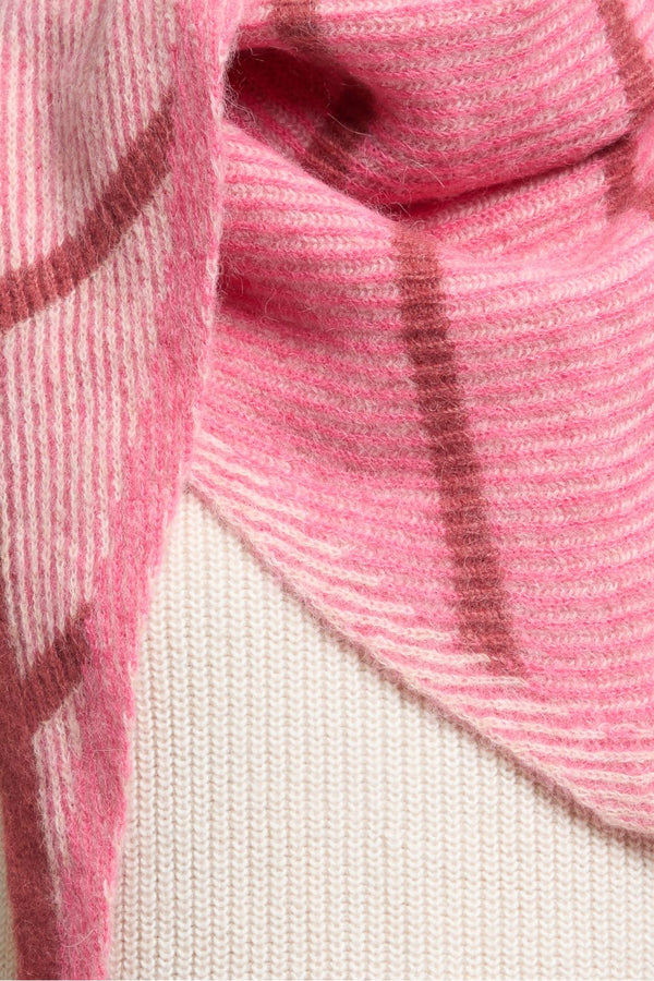 Ma Poesie Pink Hind Triangle Scarf