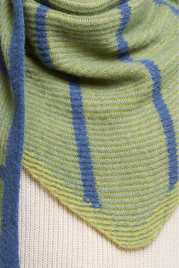 Ma Poesie Sage Hind Triangle Scarf