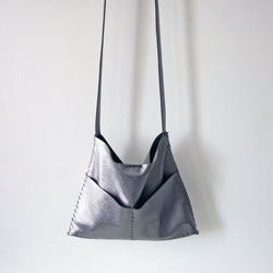 The Alma - Soft Leather Bag - Hand Sewn - Black, Dark Roast, Bronze or Gunmetal - Hobo or Crossbody