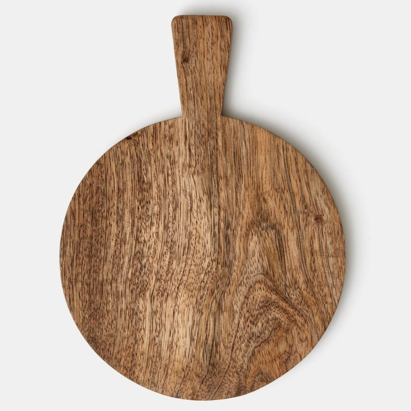 Mini round serving board cheese board individual Made from mango wood in India.  
