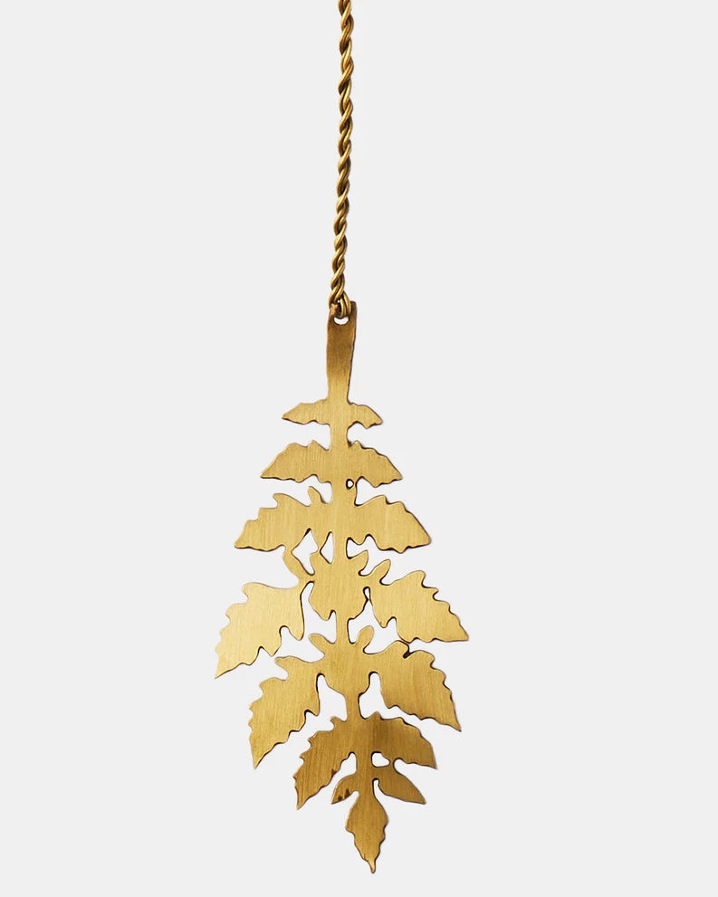 Intricate Leaf Ornaments - Brass