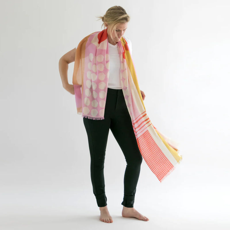 Pilgrim Waters Design Banjo Scarf. merino scarf by  Susy Pilgrim Waters.  