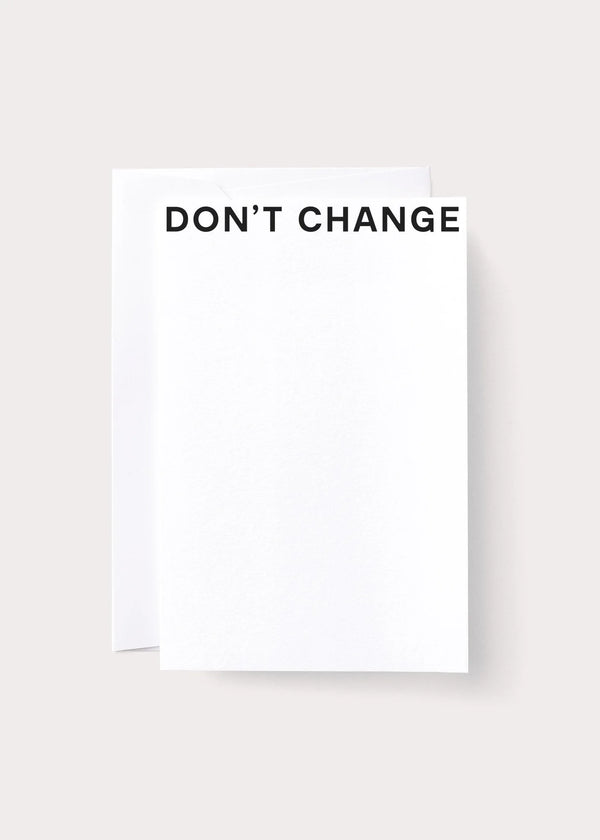 Noat Notecards - Don't Change