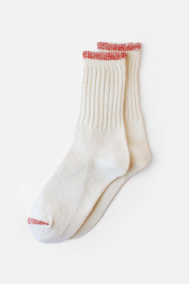 Silk Cotton Socks, Red