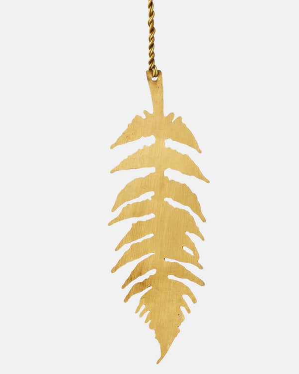 Intricate Leaf Ornaments - Brass