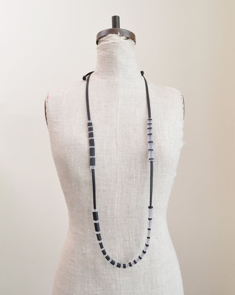 Double Length Rectangle Beads Necklace