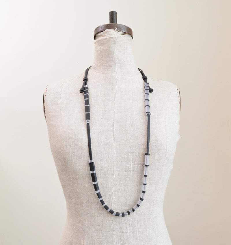 Double Length Rectangle Beads Necklace