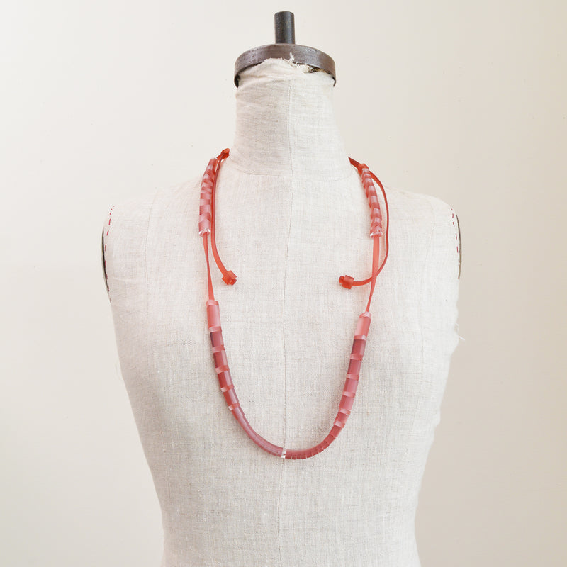 Double Length Rectangle Beads Necklace