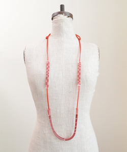Double Length Rectangle Beads Necklace