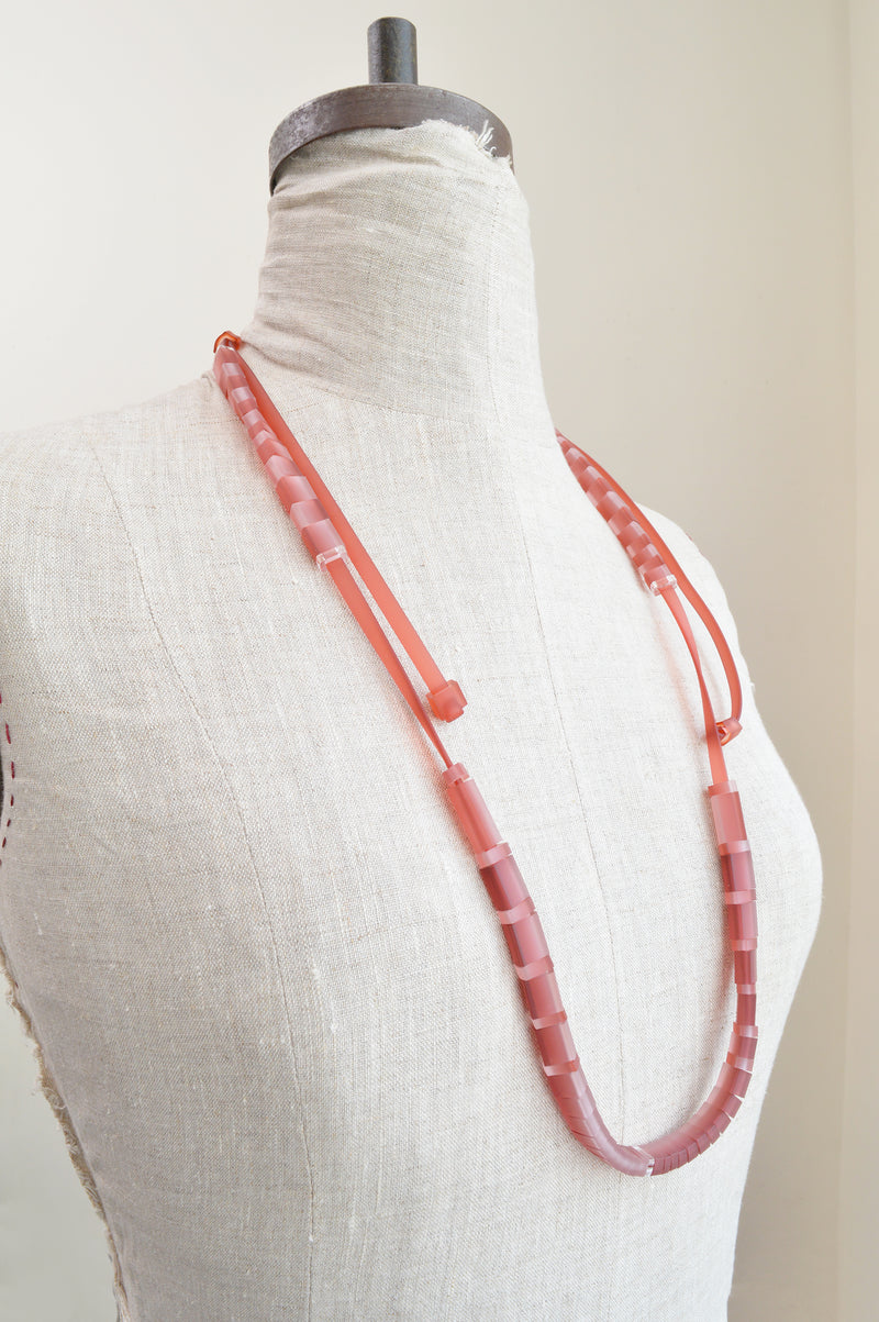 Double Length Rectangle Beads Necklace