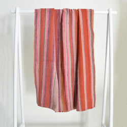 Vintage Peruvian textile rug  heavy blankets