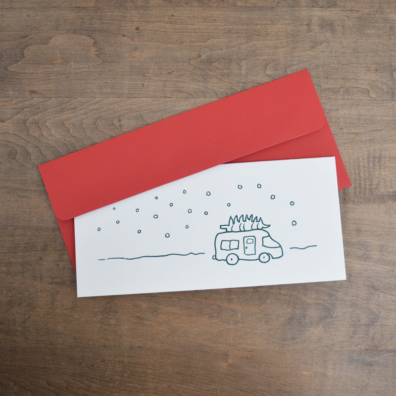 Oversized Holiday Cards letterpress awinkdesign shop boston