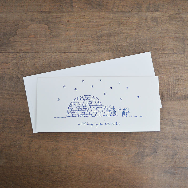 Oversized Holiday Cards letterpress awinkdesign shop boston