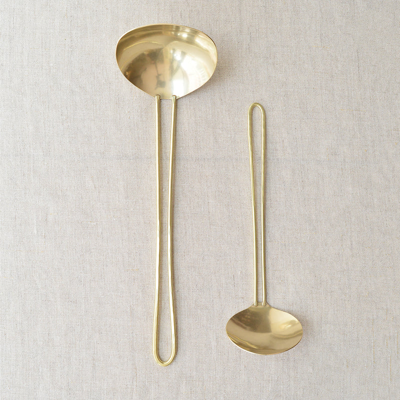 Japanese brass ladle Hand forged in Japan Lue