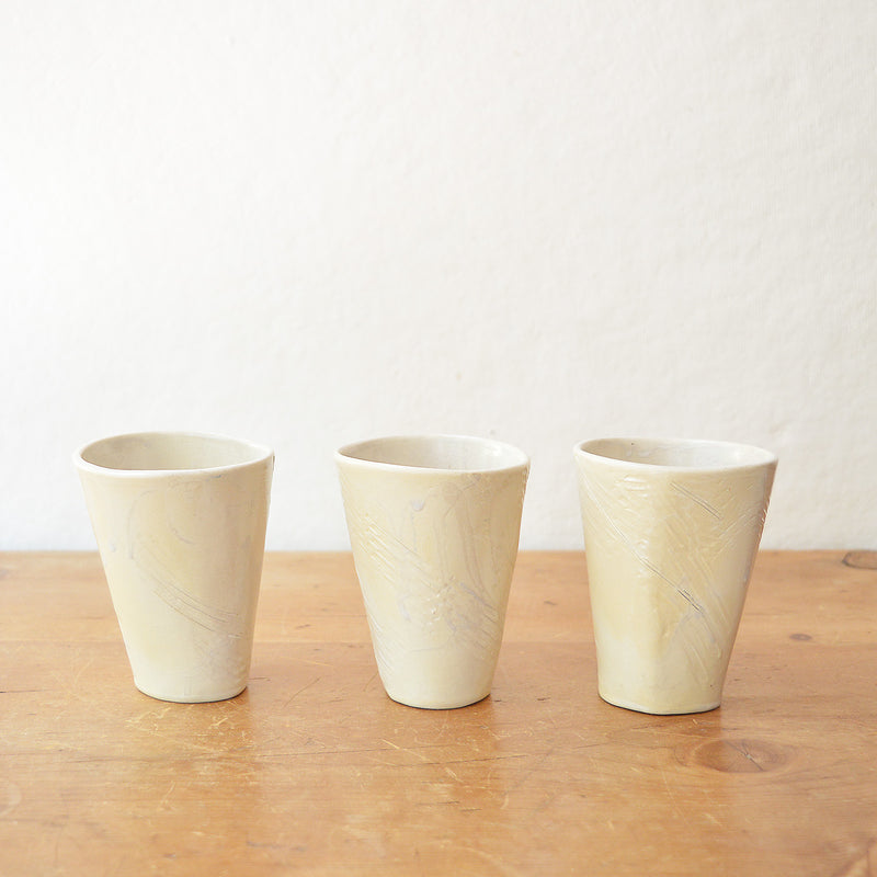 Ceramic tumblers Handmade and hand painted by Boathouse Pottery in Maine. 