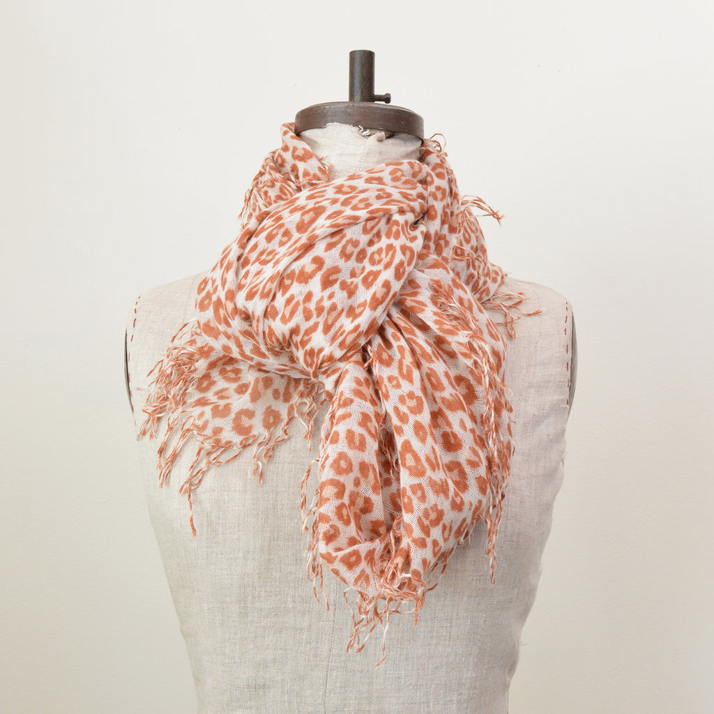 leopard silk scarf