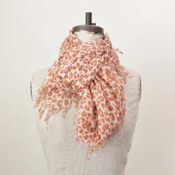 Chan Luu cashmere and leopard scarf. Soft and lightweight. Shop Boston