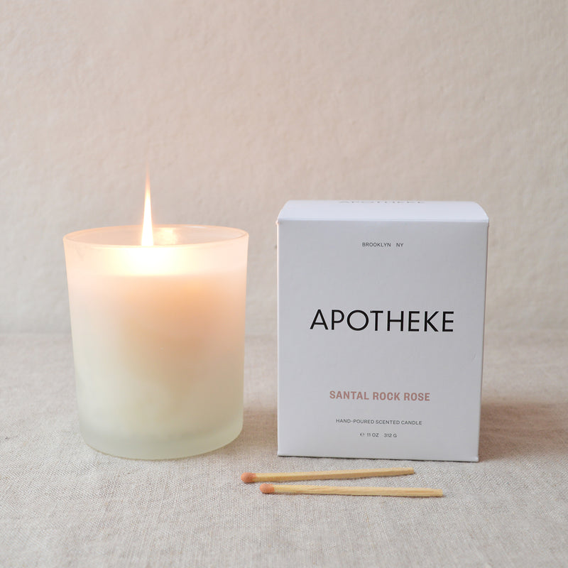 Apotheke Santal Rock Rose Candle shop boston