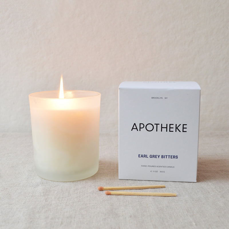 Apotheke Earl Grey Bitters Candle shop boston