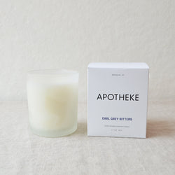 Apotheke Earl Grey Bitters Candle shop boston