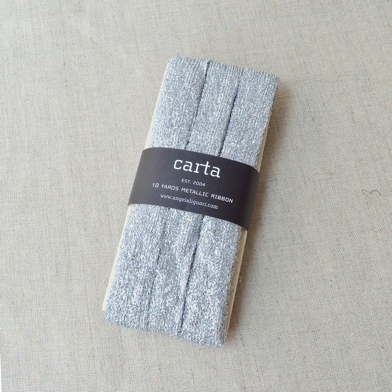 Metallic Loose Weave Cotton Ribbon - 10 yd Paddle