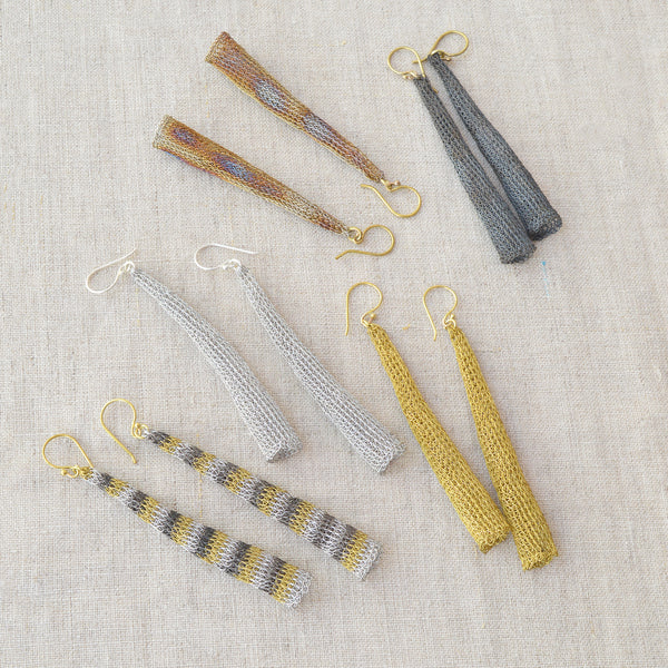 Long Cone Wire Earrings