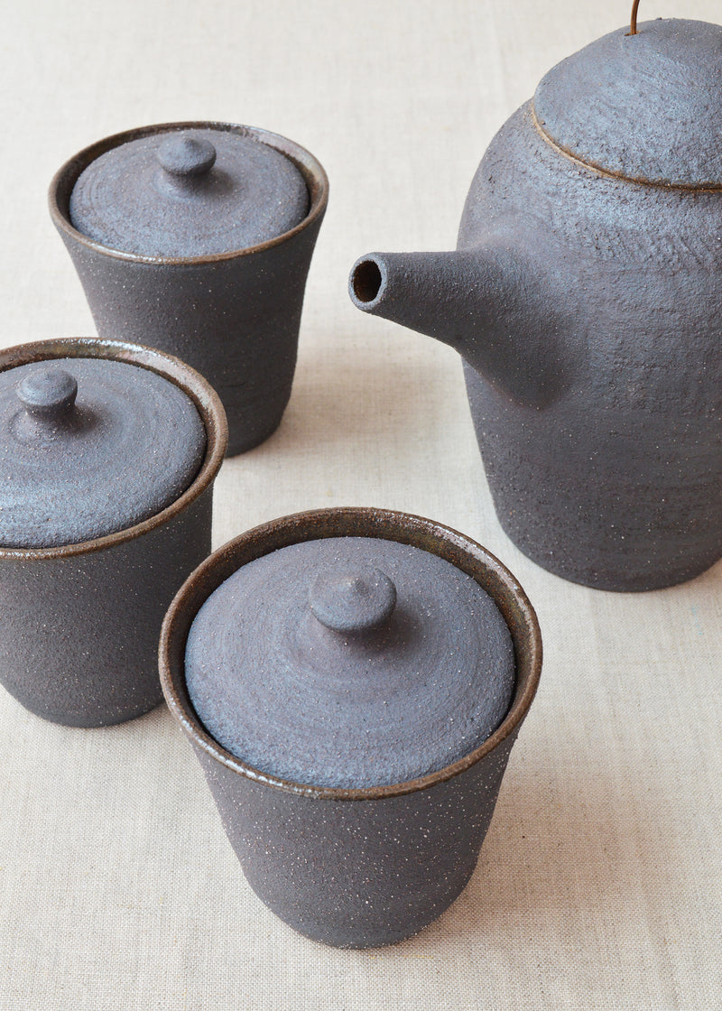 Handmade Lidded Tea Cups