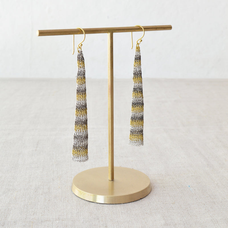 Long Cone Wire Earrings