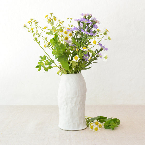 Hand-pinched Porcelain small Vase by Maine Potter Ingrid Bathe. Shop Boston