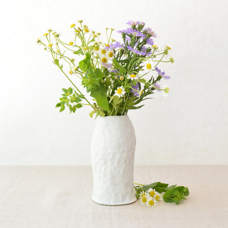 Hand-pinched Porcelain small Vase by Maine Potter Ingrid Bathe. Shop Boston