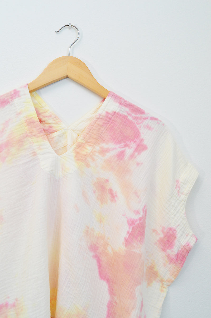 Atelier Delphine cotton gauze boxy top Tie Dye Made in the USA 100% Cotton imported from Japan shop Boston