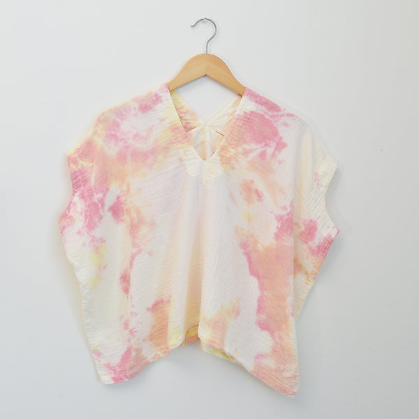 Atelier Delphine cotton gauze boxy top Tie Dye Made in the USA 100% Cotton imported from Japan shop Boston