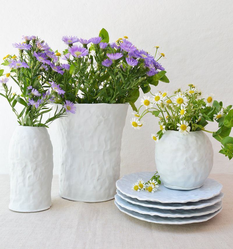 Hand-pinched Porcelain small Vase by Maine Potter Ingrid Bathe. Shop Boston