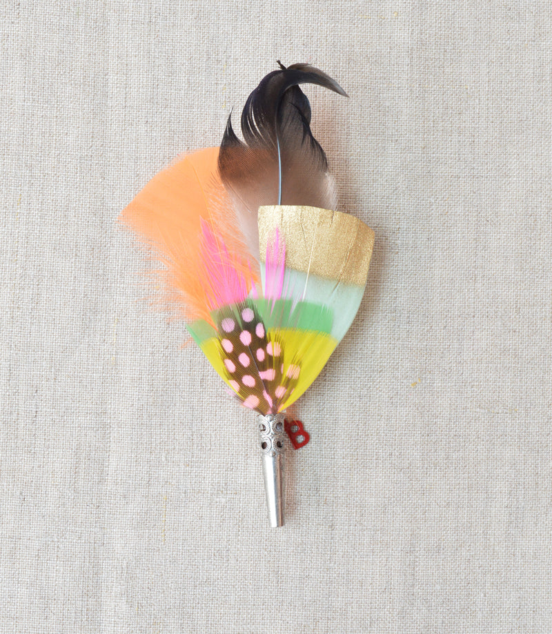 feather brooch My Bob shop boston