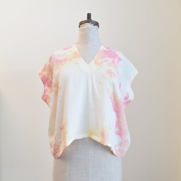 Atelier Delphine cotton gauze boxy top Tie Dye Made in the USA 100% Cotton imported from Japan shop Boston