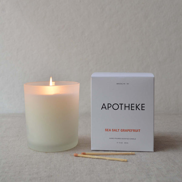 Apotheke Sea Salt Grapefruit Candle sowa Boston boutique gift shop gift store independent business