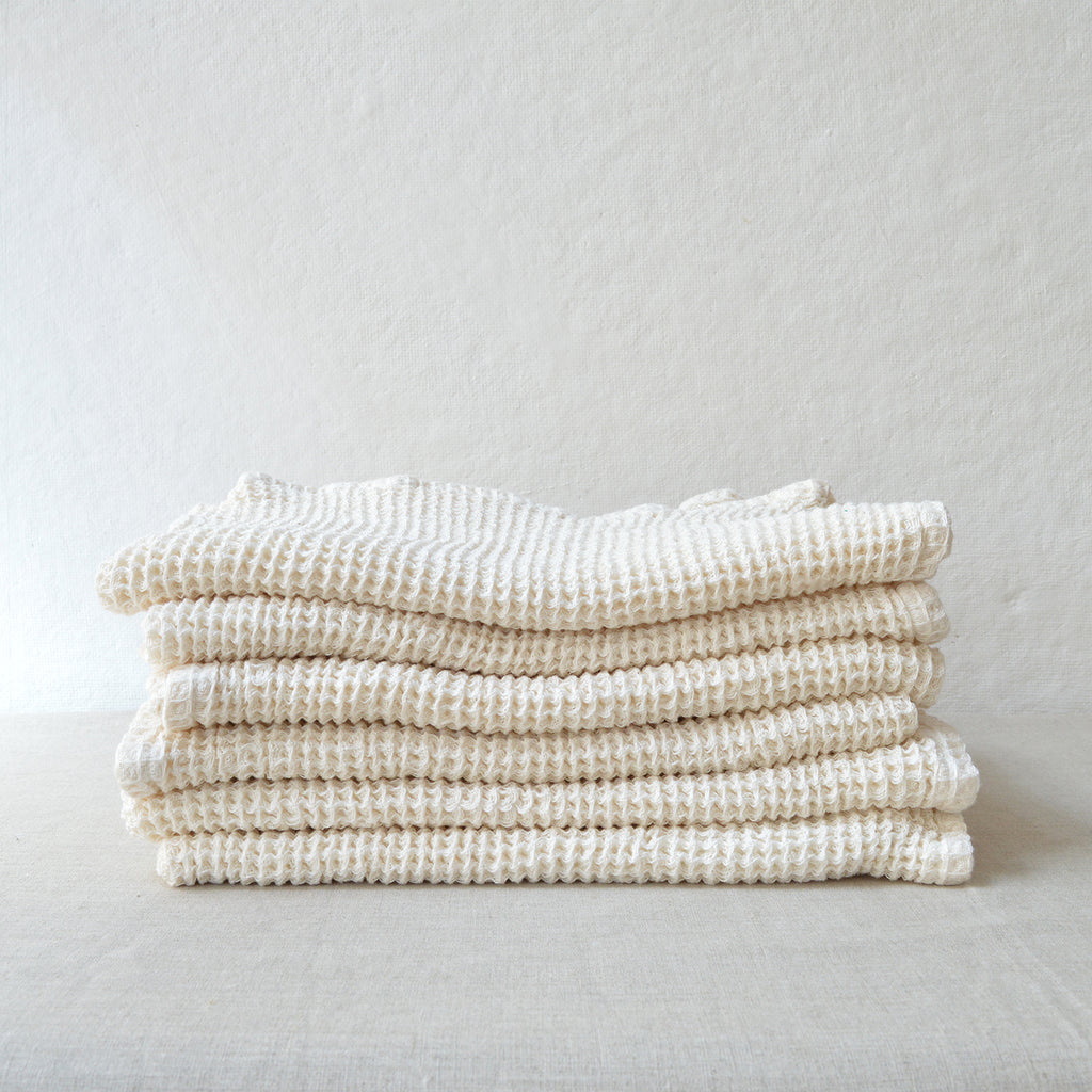 Armela Organic Cotton White Waffle Washcloth + Reviews