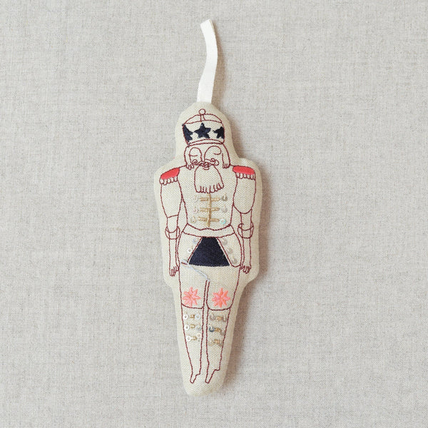 Skippy Cotton embroidered lavender ornaments. 