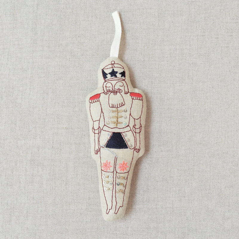 Skippy Cotton embroidered lavender ornaments. 
