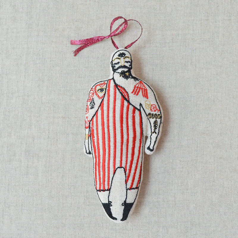 Skippy Cotton embroidered lavender ornaments. 