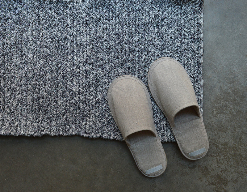 Fog Linen floor mat. 100% Linen.