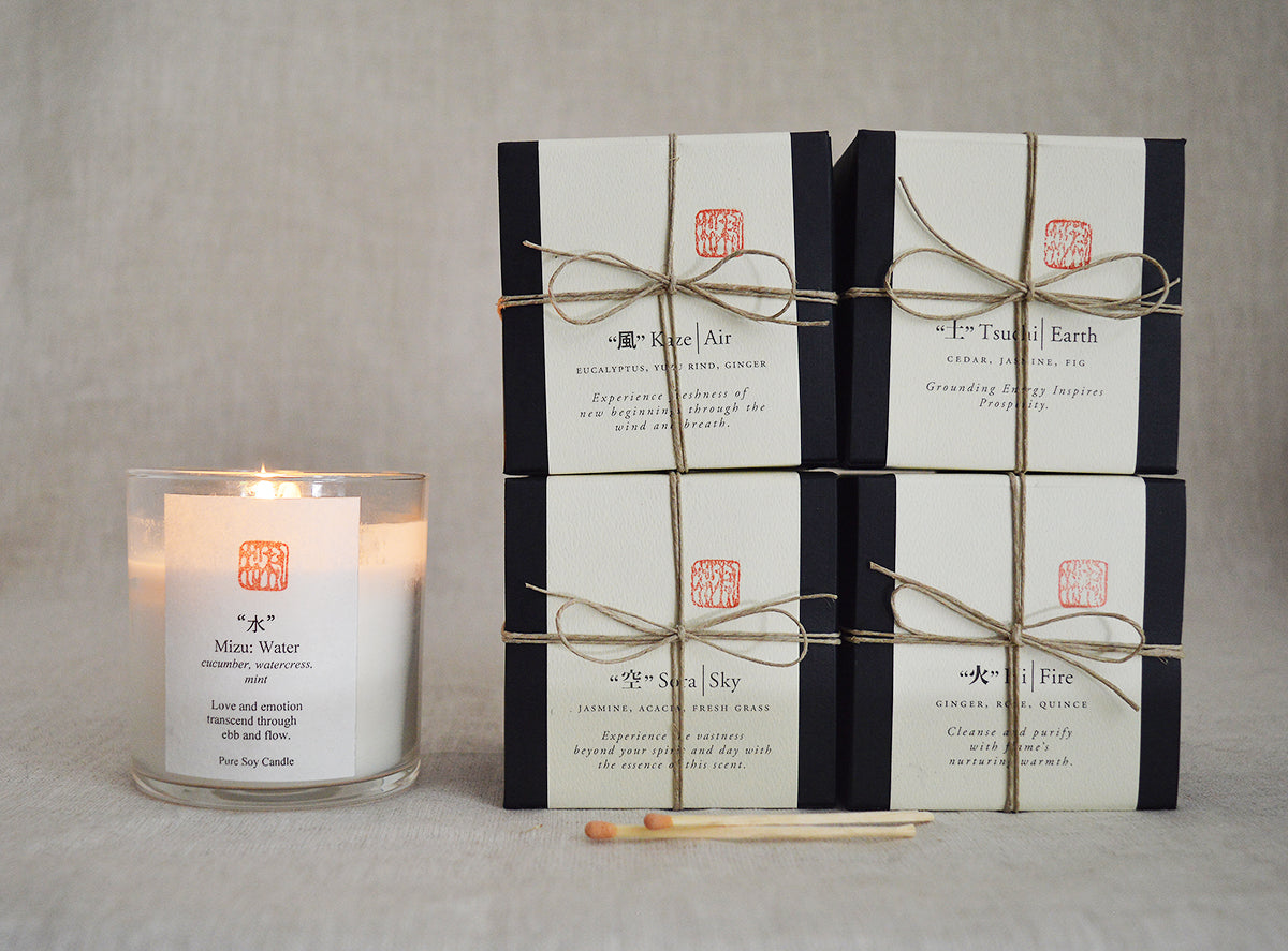 Japanese 5 Elements Soy Candles | Stitch and Tickle
