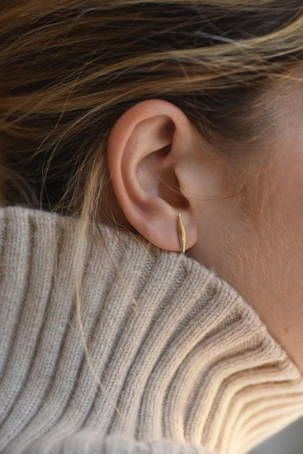 864 Design Brass small studs earrings Shop boston