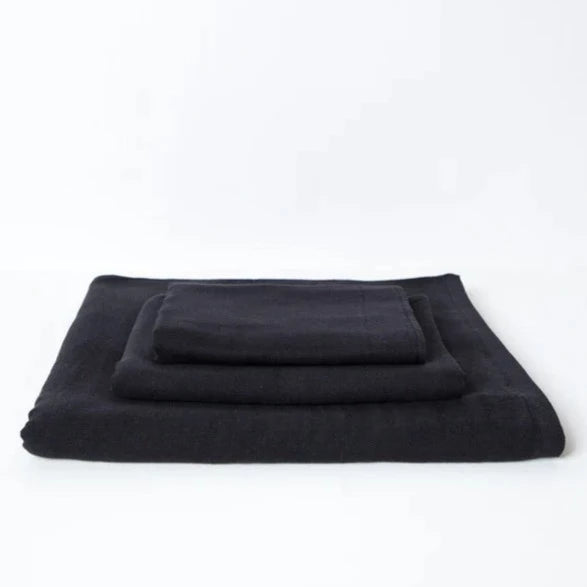 Kontex Gauze Towel- black made in Japan Shop Boston
