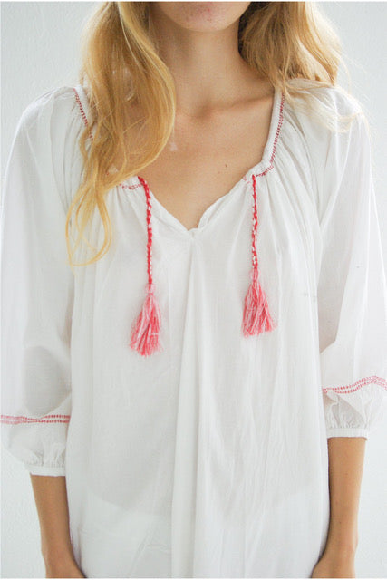 Domi peasant night gown sleepwear loungewear shop boston